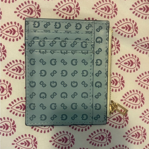 GUESS Blue Monogram Wallet - Picture 2 of 3